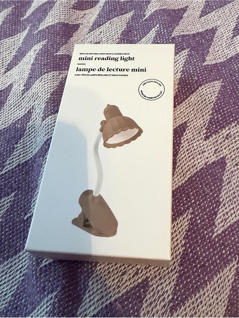Mini Reading Light with Clip - tan